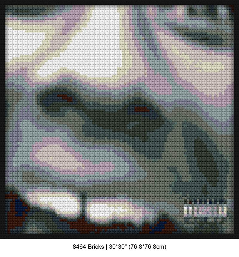 hip hop collectibles brick-inspired artwork | Compatible with LEGO-style bricks | Pixel Brick Art