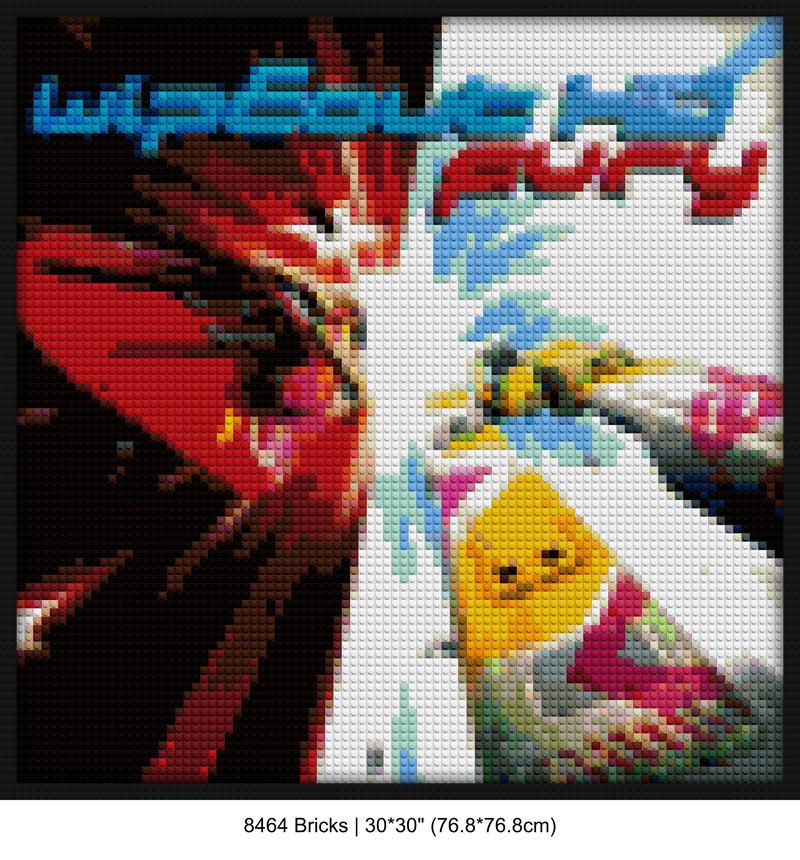 pop culture wall art pixel brick art | Compatible with LEGO-style bricks | Pixel Brick Art