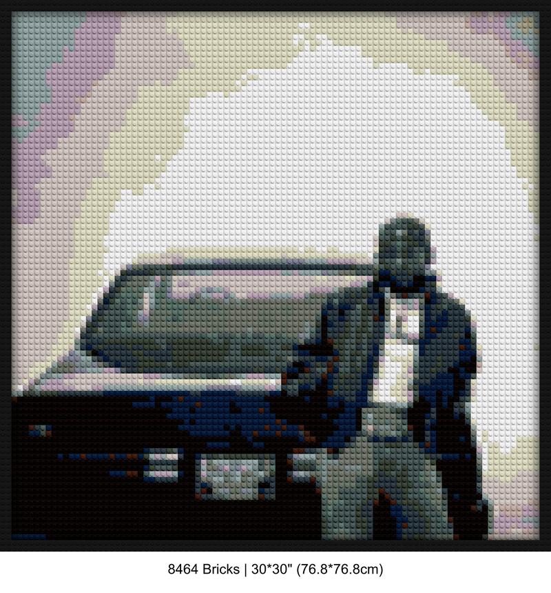 Music Wall Art interlocking brick mosaic | Compatible with LEGO-style bricks | Pixel Brick Art