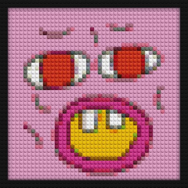 Cherry Bomb Cover diy pixel mosaic | Compatible with LEGO-style bricks | Pixel Brick Art