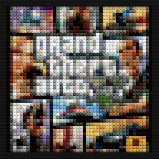 GTA 5 Five brick wall art | Compatible with LEGO-style bricks | Pixel Brick Art