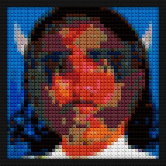 Gemini Rights lego style bricks art | Compatible with LEGO-style bricks | Pixel Brick Art