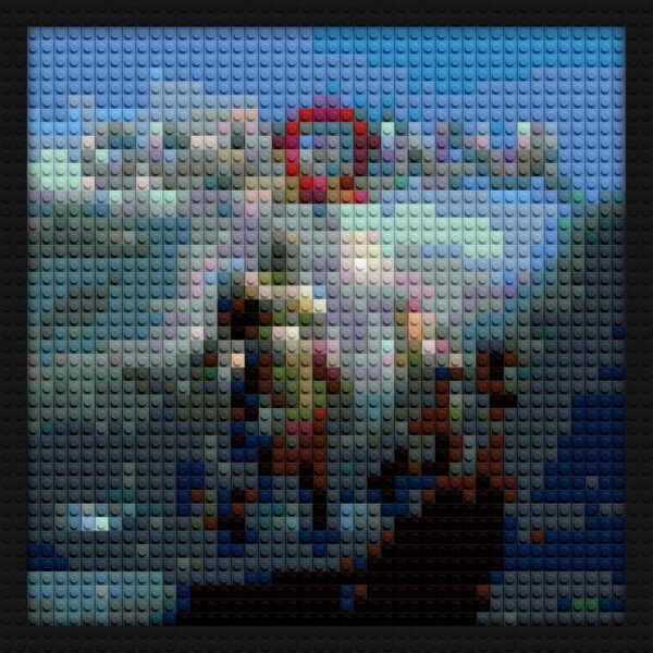 God Of War brick painting kits | Compatible with LEGO-style bricks | Pixel Brick Art