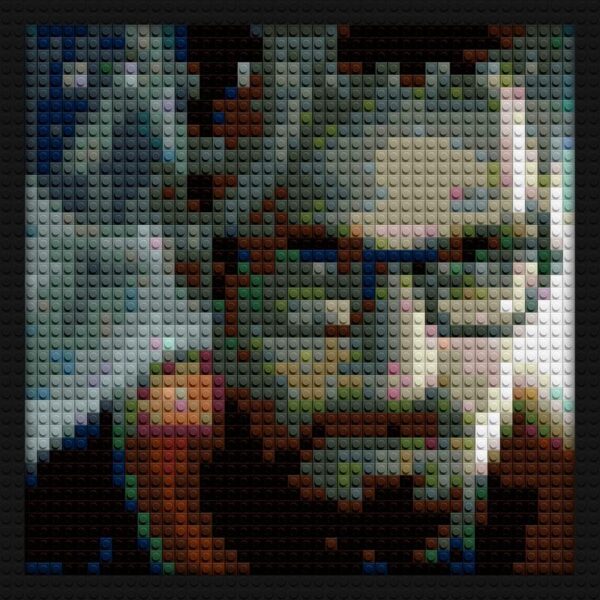 Half Life 2 brick building wall art | Compatible with LEGO-style bricks | Pixel Brick Art