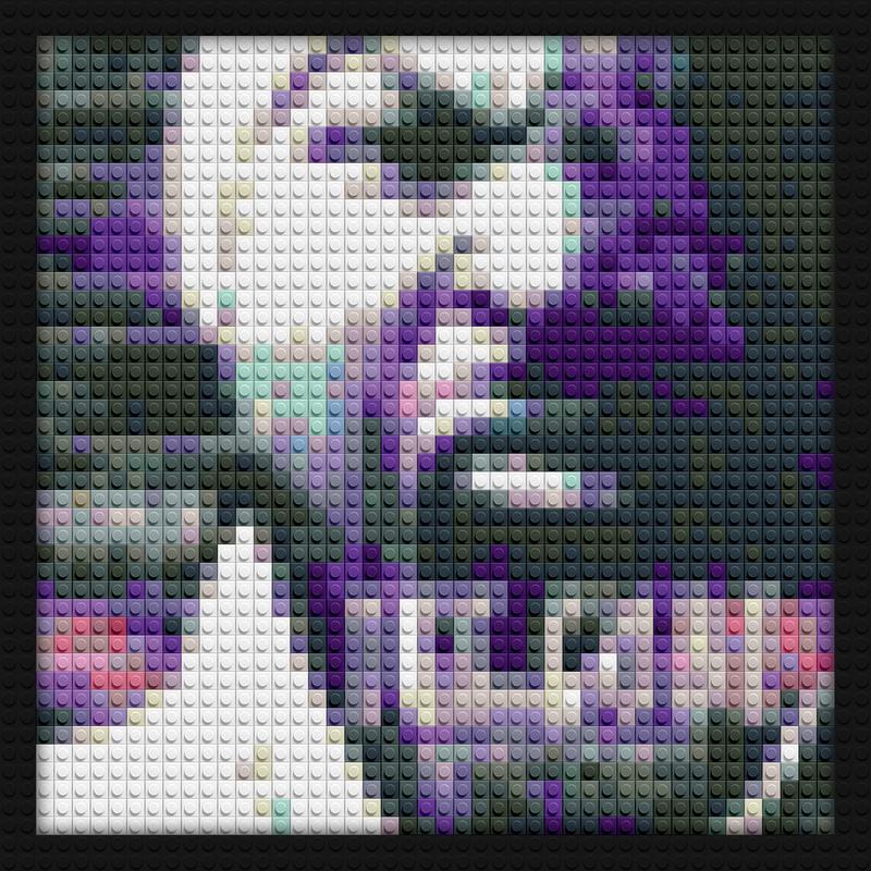 Ice Cube war creative brick wall decor | Compatible with LEGO-style bricks | Pixel Brick Art