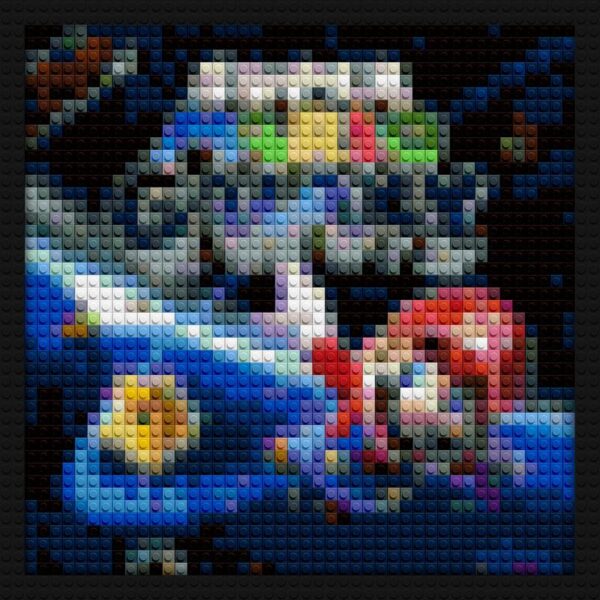 Super Mario Galaxy pixel-style bricks | Compatible with LEGO-style bricks | Pixel Brick Art