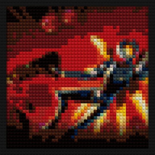 ULTRAKILL handmade brick mosaics | Compatible with LEGO-style bricks | Pixel Brick Art