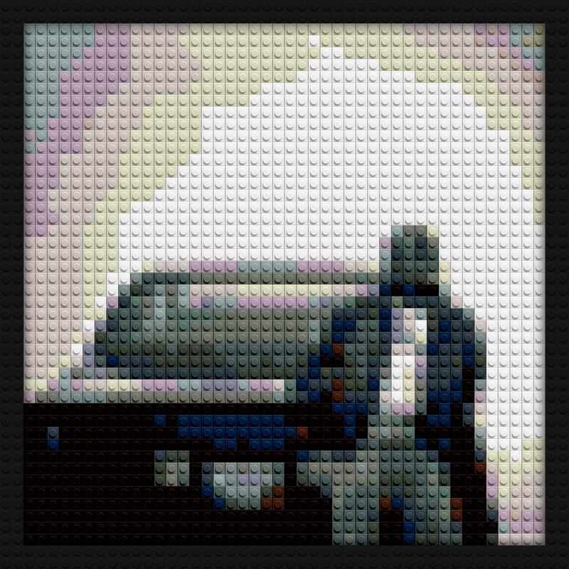 kendrick lamar gnx album art lego style diy wall decor | Compatible with LEGO-style bricks | Pixel Brick Art