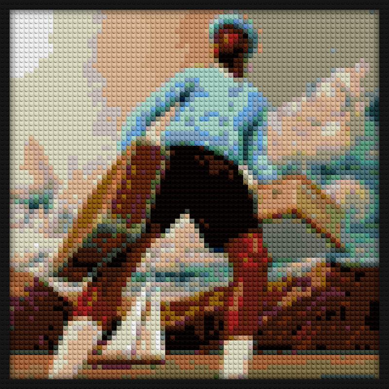 Call Me If You Get Lost Tyler The Creator Album building brick art | Compatible with LEGO-style bricks | Pixel Brick Art