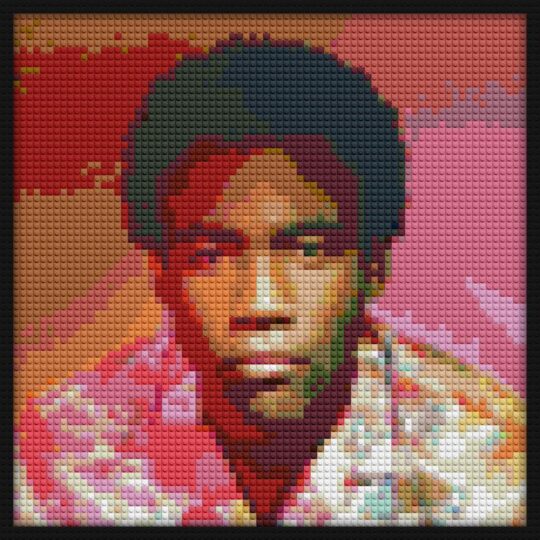 Childish Gambino Because The Internet building brick art | Compatible with LEGO-style bricks | Pixel Brick Art