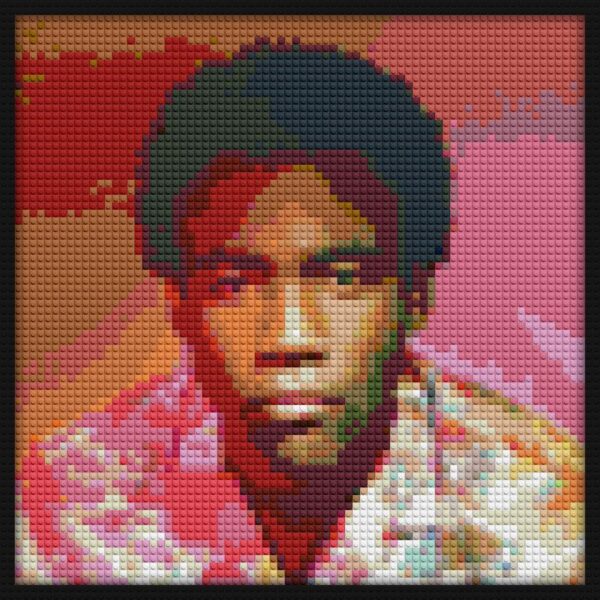 Childish Gambino Because The Internet building brick art