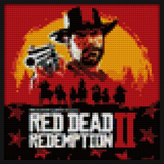 Red Dead redemption 2 building brick art | Compatible with LEGO-style bricks | Pixel Brick Art