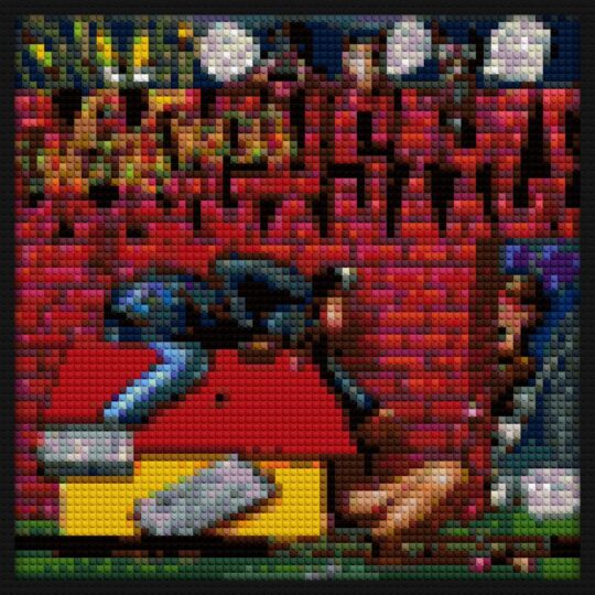 Snoop Dogg Doggystyle Album building brick art | Compatible with LEGO-style bricks | Pixel Brick Art