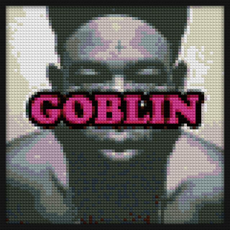Tyler The Creator Goblin Deluxe interlocking brick mosaic | Compatible with LEGO-style bricks | Pixel Brick Art