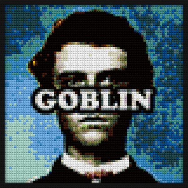 Tyler The Creator Goblin V2 interlocking brick mosaic