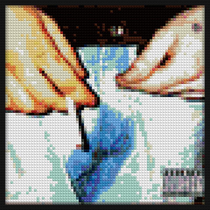 Tyler The creator Wolf Pee interlocking brick mosaic | Compatible with LEGO-style bricks | Pixel Brick Art