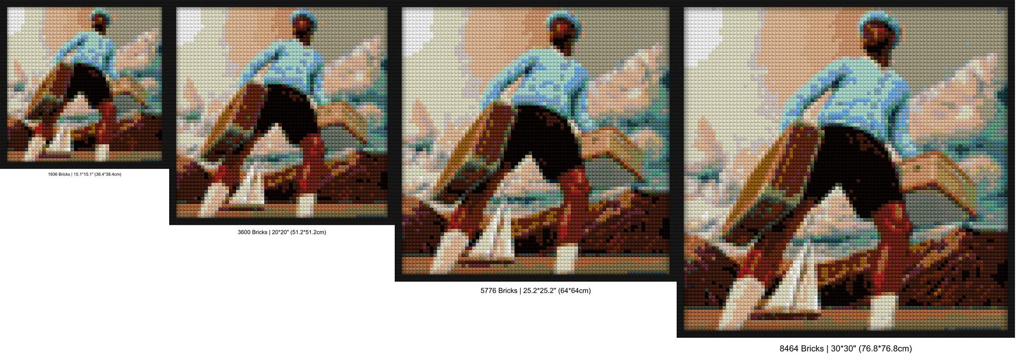 "Tyler The Creator Album-Inspired Wall Art Frame" brick painting kits | Compatible with LEGO-style bricks | Pixel Brick Art