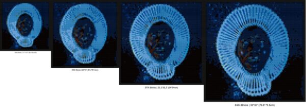 "Childish Gambino Awaken - Unique Handmade Wall Art" custom brick portraits | Compatible with LEGO-style bricks | Pixel Brick Art