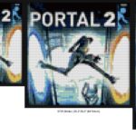 "Portal 2-Inspired Wall Art Frame - Unique Design" custom brick portraits