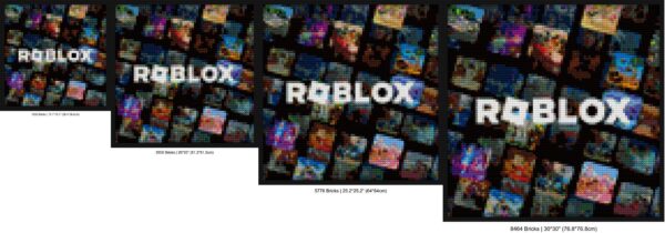 "DIY Roblox-Themed Pop Culture Wall Art Frame" LEGO-compatible mosaic kits | Compatible with LEGO-style bricks | Pixel Brick Art