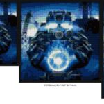 "Stalcraft X Frame: Unique Artistic Wall Display" interlocking brick mosaic