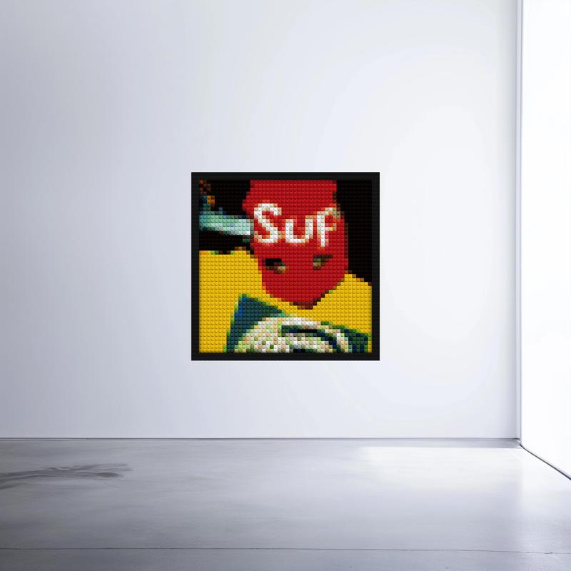 "Ace The Creator: Unique DIY Art Frame Kits" handmade brick mosaics | Compatible with LEGO-style bricks | Pixel Brick Art
