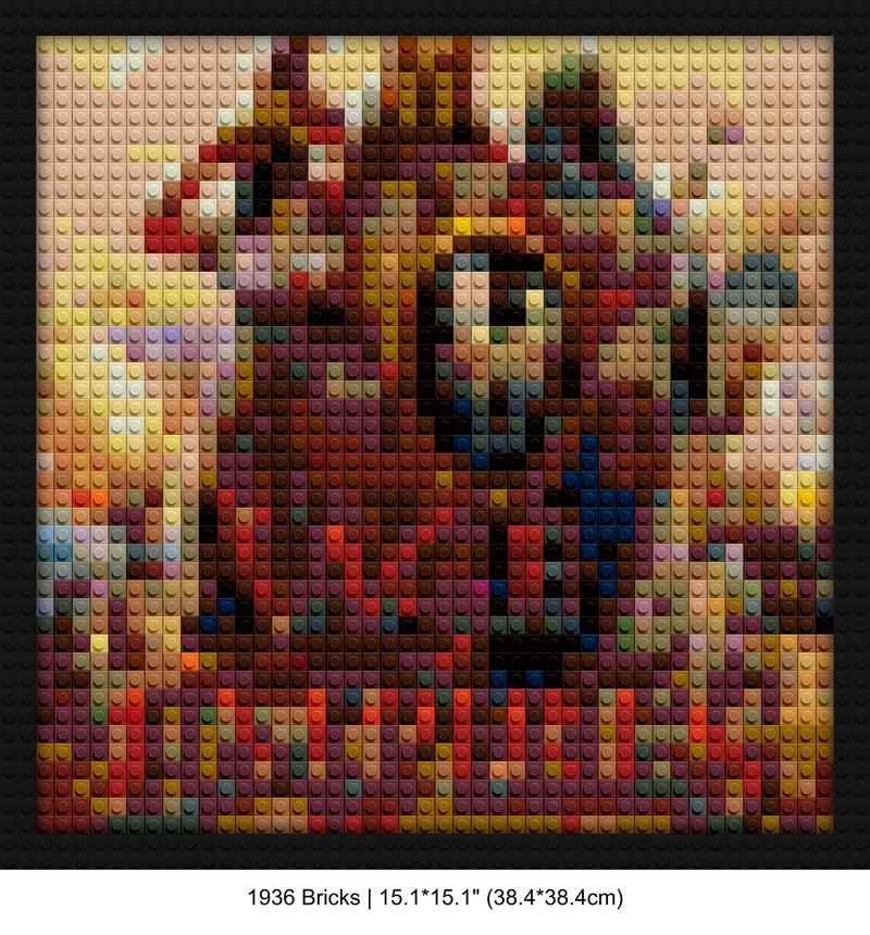 Age of Empires pixel brick art | Compatible with LEGO-style bricks | Pixel Brick Art