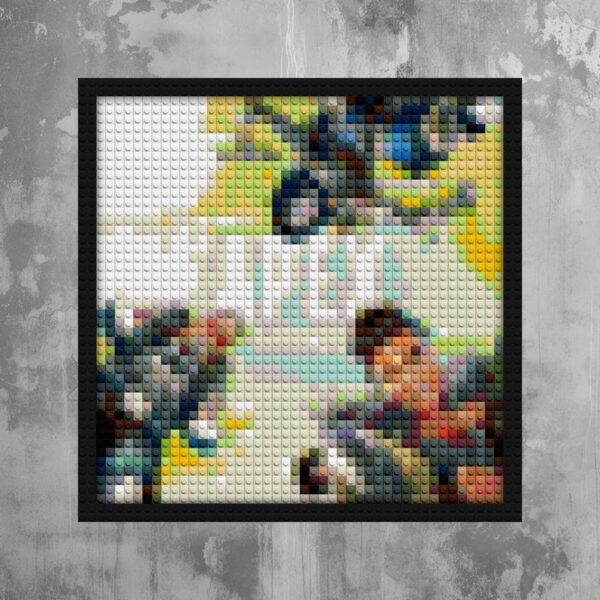 "Apex Legends Wall Art Frame - Unique Gamer Decor" block mosaic design | Compatible with LEGO-style bricks | Pixel Brick Art