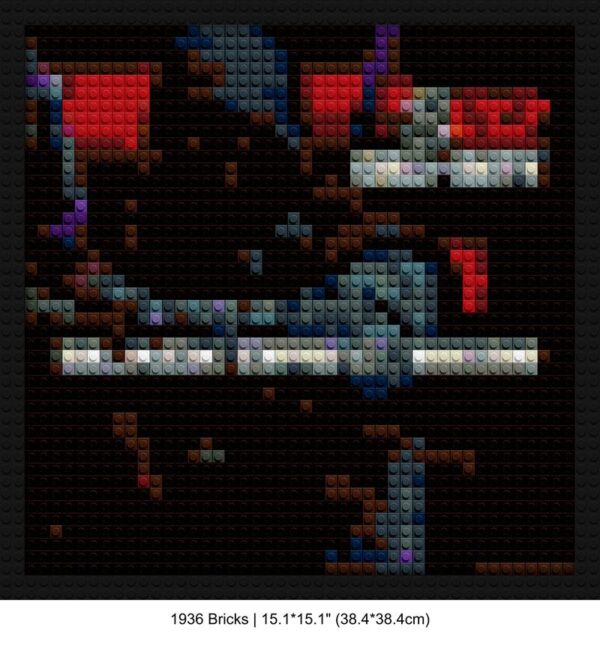 Black Ops 6 brick wall art | Compatible with LEGO-style bricks | Pixel Brick Art