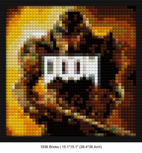 Doom video game brick painting kits | Compatible with LEGO-style bricks | Pixel Brick Art