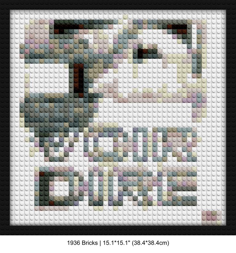 Earl Sweatshirt music block mosaic design | Compatible with LEGO-style bricks | Pixel Brick Art