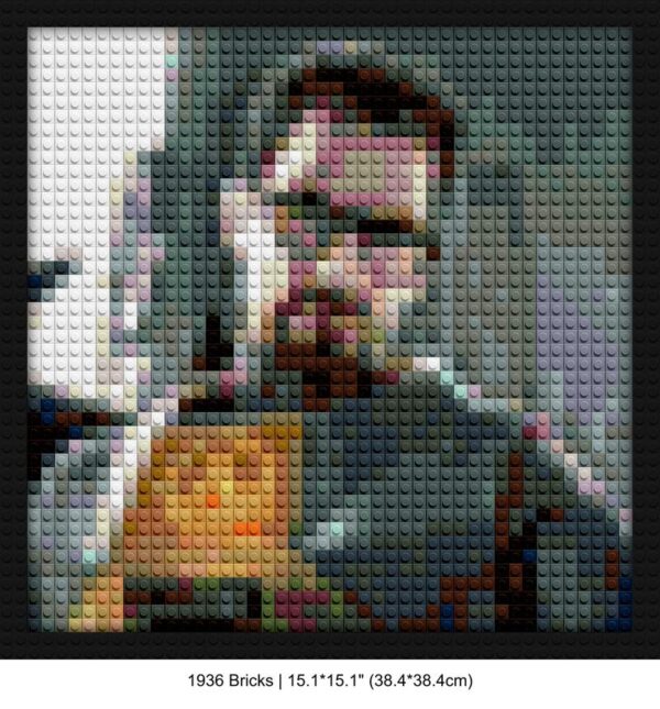 Gordon Freeman DIY interlocking bricks | Compatible with LEGO-style bricks | Pixel Brick Art