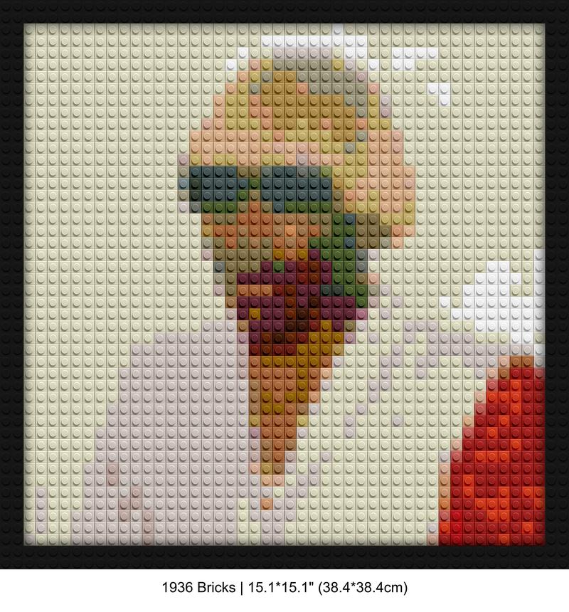 Tyler The Creator brick mosaic art | Compatible with LEGO-style bricks | Pixel Brick Art