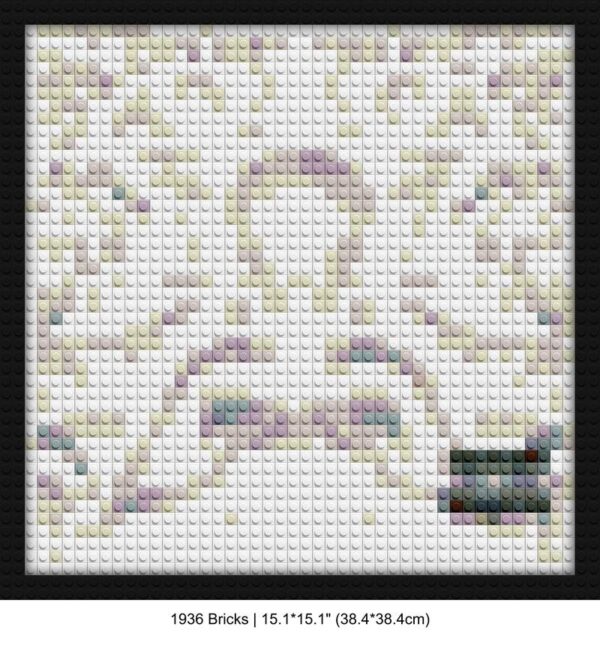 Kanye West art building brick art | Compatible with LEGO-style bricks | Pixel Brick Art