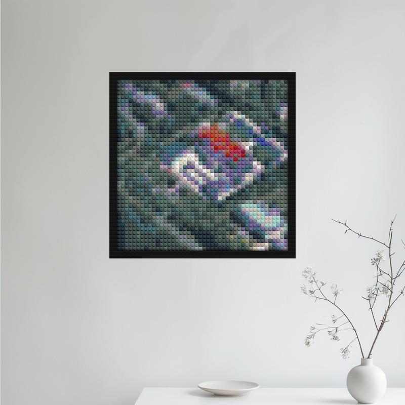 "Kendrick Lamar Unique Pixel Art Frame - Limited Edition" brick-inspired artwork | Compatible with LEGO-style bricks | Pixel Brick Art