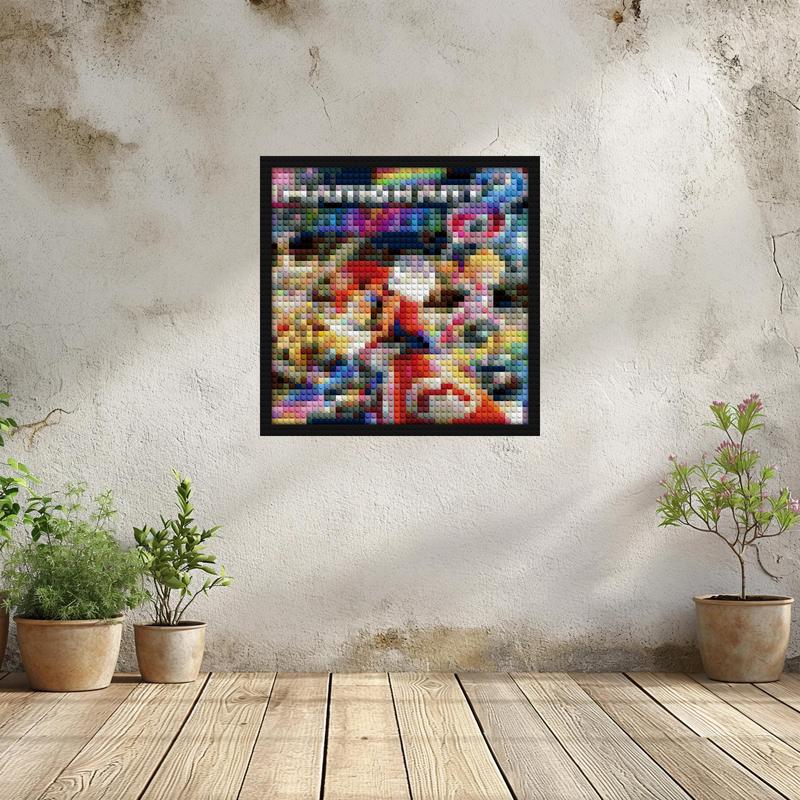 "Mario Kart Deluxe 8 Lego Style DIY Wall Art Frame" brick-building wall art | Compatible with LEGO-style bricks | Pixel Brick Art