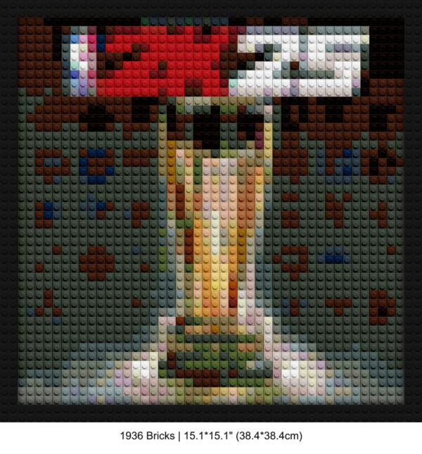 NBA 2K25 brick wall art | Compatible with LEGO-style bricks | Pixel Brick Art