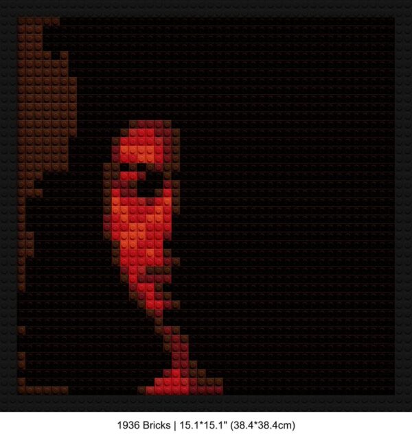 Joji music DIY pixel mosaic | Compatible with LEGO-style bricks | Pixel Brick Art