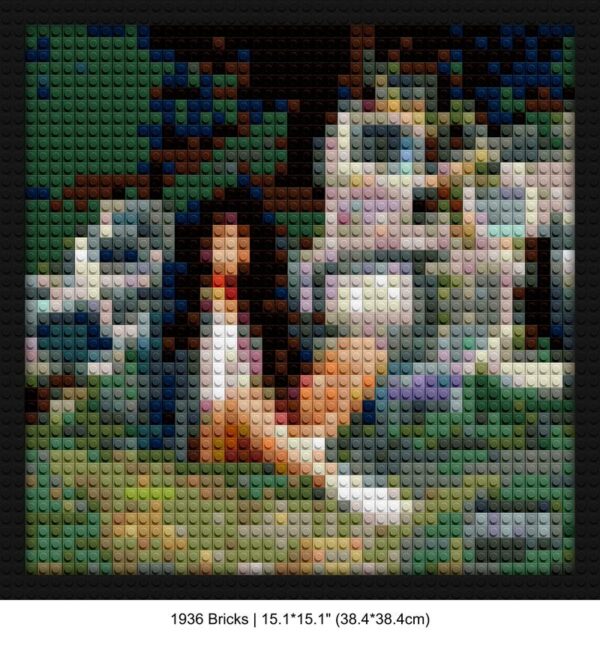 SZA retro pixel brick art | Compatible with LEGO-style bricks | Pixel Brick Art