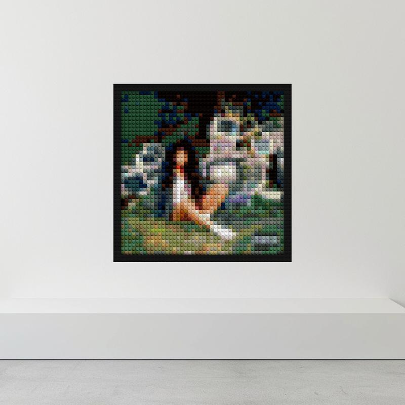 "SZA CTRL Wall Art Frame - Unique Music Decor" retro pixel brick art | Compatible with LEGO-style bricks | Pixel Brick Art