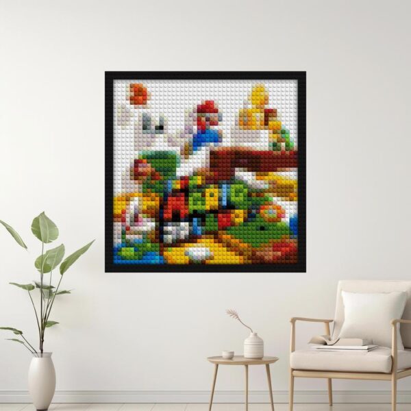 "Super Mario 3D Land DIY Wall Art Frame - Lego Style" pixel brick art | Compatible with LEGO-style bricks | Pixel Brick Art