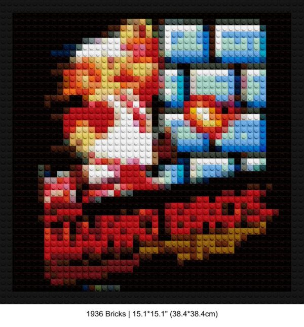 Super Mario Art handmade brick mosaics | Compatible with LEGO-style bricks | Pixel Brick Art