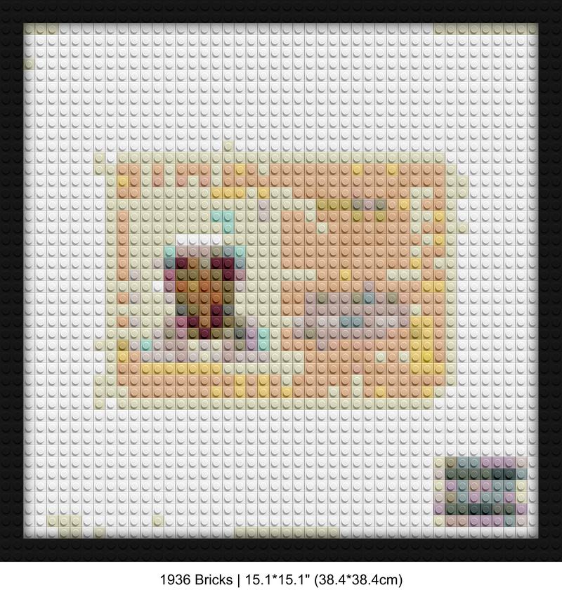 Tyler The Creator interlocking brick mosaic | Compatible with LEGO-style bricks | Pixel Brick Art