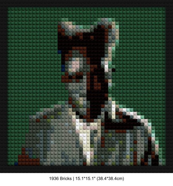 Tyler The Creator block mosaic design | Compatible with LEGO-style bricks | Pixel Brick Art