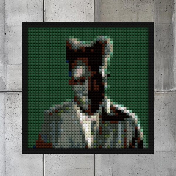 "Tyler The Creator Chromakopia Pixel Art Frame" custom brick portraits | Compatible with LEGO-style bricks | Pixel Brick Art