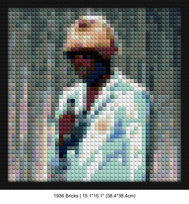 Tyler The Creator brick mosaic art | Compatible with LEGO-style bricks | Pixel Brick Art
