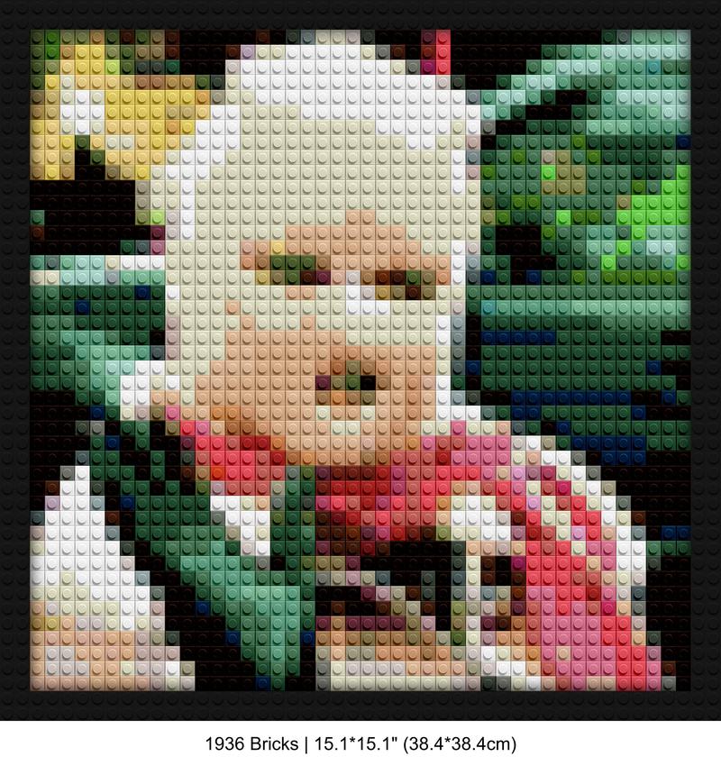 Tyler The Creator interlocking brick mosaic | Compatible with LEGO-style bricks | Pixel Brick Art