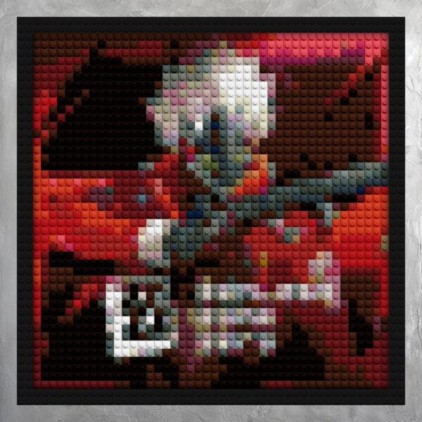 "Zenless Zone Zero-Inspired Pixel Art Frame" brick-inspired artwork | Compatible with LEGO-style bricks | Pixel Brick Art