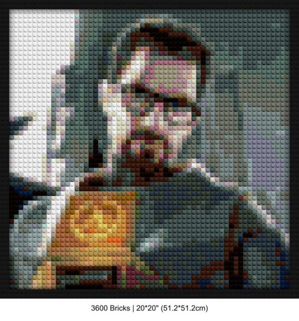 Half-Life pixel brick art | Compatible with LEGO-style bricks | Pixel Brick Art