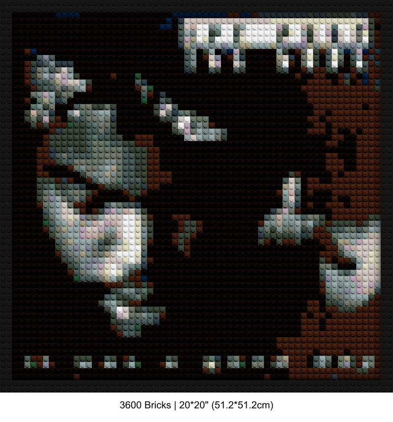 Hip Hop Art brick painting kits | Compatible with LEGO-style bricks | Pixel Brick Art